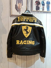 Load image into Gallery viewer, Ferrari Motorcycle Racing Cowhide Leather Jacket