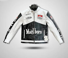 Load image into Gallery viewer, Motorcycle Racing Cowhide Vintage Marlboro Leather Jacket