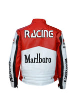 Load image into Gallery viewer, Motorcycle Racing Cowhide Vintage Marlboro Leather Jacket